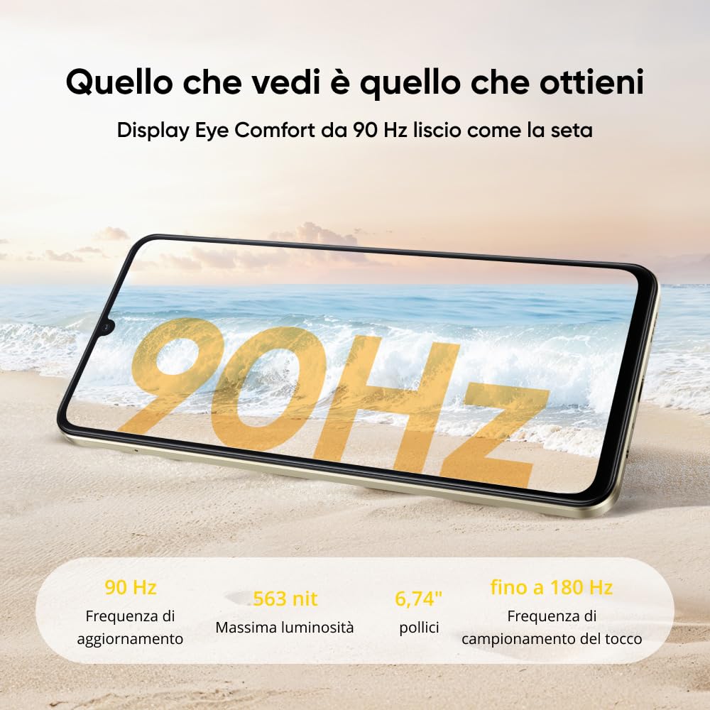 Amazon | realme Note 70T スマートフォン 4+64 GB、6,000 mAh